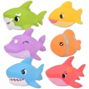 러버 목욕놀이 인형 6종 세트 상어 피규어 물놀이 모래놀이 역할놀이/목욕/놀이/물고기/모형/뜰채/장난감