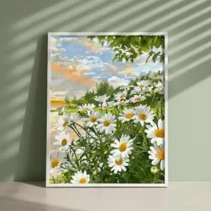 DIY 명화 그리기 40x50cm 국화꽃밭/유화/키트/페인팅/홈갤러리/아트/유화기초/그리기세트/유화스타트