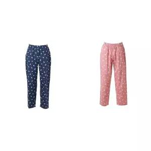 [비너스](마산점)VEPA01WPVEPA01MP 면80수 주자 소재의 귀여운 라마 프린트 커플 바지