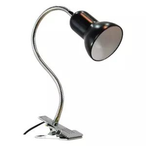 검정 테이블 LED 독서등 책상 백색 집게 조명 스탠드 버튼 5W 클립