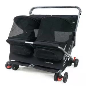 휴대용 강아지 애견 반려견 유모차 2인승 접이식 개모차 더블 애완동물