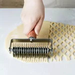 애플파이 커터 롤러 칼 베이킹 반죽 제빵칼 다이아몬드모양 파이 피자 격자