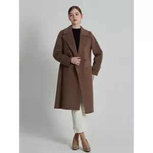 [르오트]LeOT)] 품격있는 울 알파카 더블버튼 핸드메이드 롱코트