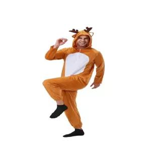 루돌프 코스프레 크리스마스 복장 점프슈트 사슴 성인 여자 할로윈 산타복