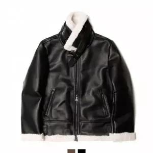 [하프클럽/]양털 무스탕 숏 무두코트 가죽 자켓