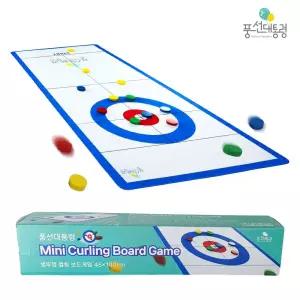 풍선대통령 병뚜껑 컬링 보드게임 1M 스포츠 놀이