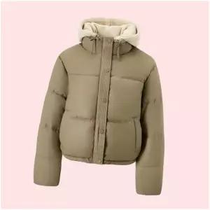 르샵 159 ㅣ후드티 후드 후디 티셔츠 상의 레이어드 배색 스트링 패딩 자켓 점퍼 잠바 파카 아우터 재킷 (D