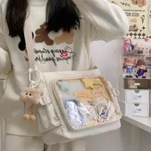 콘서트 크로스백 가방 야구 직관가방 빽꾸 투명 가방꾸미기 덕질가방 PVC 사각