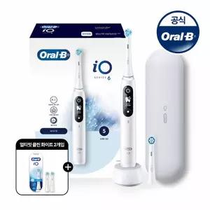 [Oral-B] 오랄비 전동칫솔 iO6 화이트 + 전용리필모 2개