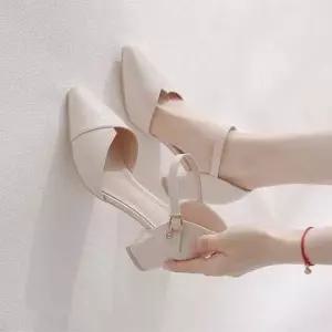 여성 구두 발편한 스트랩 펌프스 미들 메리제인 슈즈