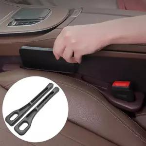 2개 틈새 브라운 사이 자동차 논슬립 시트 베이지 세트 수납포켓 블랙