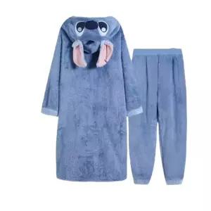 판다잠옷 겨울 극세사 빅사이즈 카피바라 동물 원피스 홈웨어