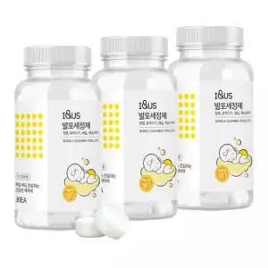 아이앤어스 1종 발포 세정제 5g 30개입 3개, 텀블러 젖병 유아 천연세제(베이킹소다)