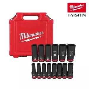 밀워키 49-66-7014 SHOCKWAVE 롱임팩트 소켓 세트 (14PC)