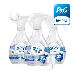 페브리즈 섬유탈취제 항균플러스 깨끗한 향 본품 360ml 3개