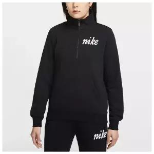 [나이키] 국내매장판 스포츠웨어 클럽 플리스 쿼터집업 여성 맨투맨 IQ3722-010