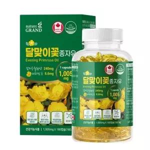 네이처그랜드 달맞이꽃종자유 감마리놀렌산 180캡슐 1병 여성건강