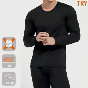 [트라이] 폴리기모남상하세트 남자 내복 기모 내의