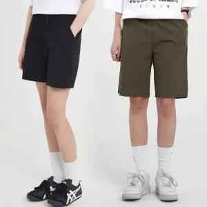 바스락 여자 3부 5부 나일론 쇼츠 반바지 우븐 팬츠