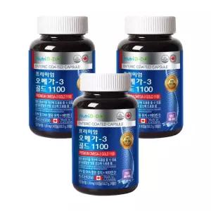 뉴트리디데이 프리미엄 오메가3 골드 1100 90캡슐, 3개