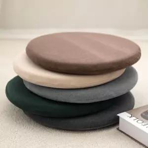 BS 메모리폼 방석 브라운 40cm 1개 의자 원형 마카롱 둥근 카페 좌식 식탁 벤치 탄력