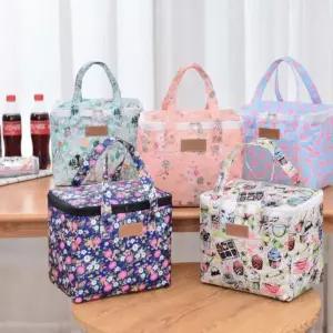 오일크로스 코팅 쿨러백 보온 보냉백 도시락가방 보냉가방 미니 아이스박스 피크닉 소풍 런치박스