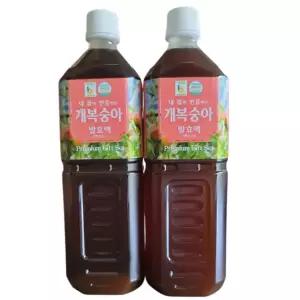 (해썹인증) 개복숭아발효액 1L*2병 / 엑기스 / 선물