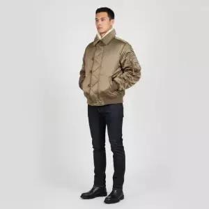 배송 이자벨마랑 자켓 퀼팅 새틴 코트 남성 카키 MA0446HA