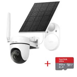 티피링크 Tapo C615G KIT 태양광 동력 360도 AI 추적 회전형 4G LTE CCTV + micro SD 카드 512GB