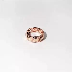 14K 18K 웨이브 볼드 쉐입 링 반지 명품 여자 굵은 링