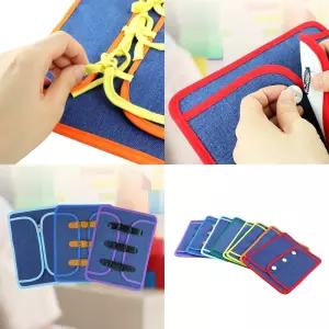 유아 손가락 운동 의복 단추 소근육 발달 교구 인지 발달 단추 놀이