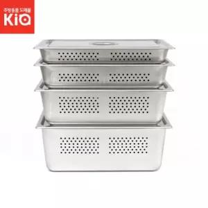 스텐타공밧드 Full Size 풀드 타팬 푸팬 야채박스 바트 받받드 주방보관용기 용품 반찬통 급식 대용량 밥보