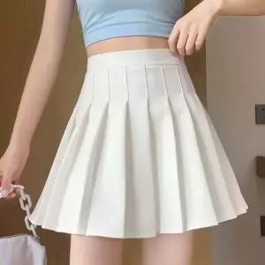 테니스룩 A라인 플리츠 주름 여성 미니 스커트 봄 여름 데일리룩 투인원 플레어치마