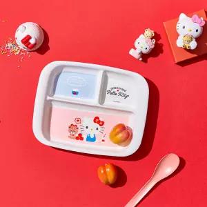 헬로키티 어린이 직사각 3분할 양손식판 유아 캐릭터 식판