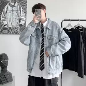 SIS-635 남자 연청 단추 자켓자켓 데님 캐주얼 재킷 남성 자켓