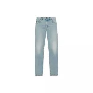 [생로랑] 신디 미드 라이즈 다크 서머 블루 데님 팬츠 124571035