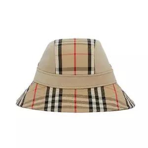 [버버리] 빈티지 체크 버킷햇 허니 베이지 133247143