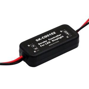 1PCS GS 100A 브레이크 박스 컨트롤러 플래시 기능 빠르고 LED 라이트 느린 경고 스트로브