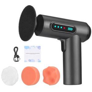 무선 차량용 버퍼 폴리셔 키트 2000mAh 배터리 스크래치 샌딩 보트 휴대용 충전식 디스크 제거용 차량 USB 3개 추가