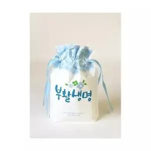 부활절계란포장지 경지사 비닐끈주머니 KJ24파랑체크 10매1세트 부활절포장용품 부활절달걀포장지