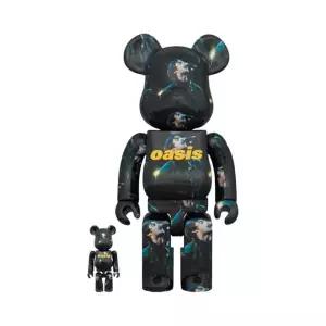 [정품] 베어브릭 Bearbrick Oasis Knebworth 1996 Liam Gallagher 100％  400％ Set 오아시스 넵워스 리암