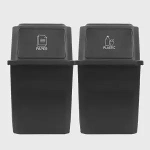 올유리빙 대용량 재활용 분리수거함 40L x 2p