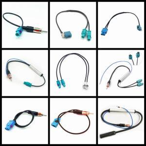 듀얼 Fakra-Din FM AM 자동차 라디오 안테나 어댑터-분배기 스테레오 변환기 신호  증폭기