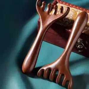 가벼운 머리지압기 두피 안마기 괄사 마사지빗 휴대용 머리 지압 관리용