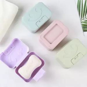 여행용 수영장 휴대용 스마일 비누케이스