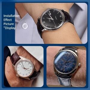 악어 무늬  가죽  오리지널 OMEGA De Ville TRESOR PRESTIGE TOURBILLON 용 시계 호환용 호환용