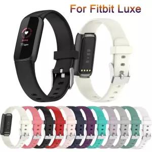 Fitbit Luxe 소프트 실리콘 손목 용 밴드 스트랩 스마트 시계 액세서리 Correa 방수 교체