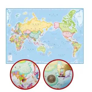 여행용 접이식 세계지도 학습용 포켓용 휴대용지도 미니