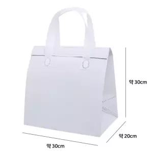 선물용 보온보냉가방 화이트 대형 캠핑필수용품 시원한쿨러백 야외용 쿨링백 야구장