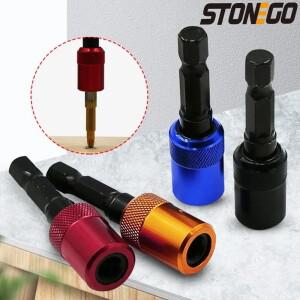 STONEGO 1/4인치 육각 섕크 자기 연장 로드 비트 홀더, 60mm - 퀵 릴리스 전기 스크루드라이버 도구